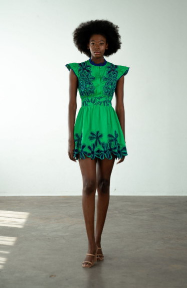 Palermo Short Dress | Monstera - Charlotte's Inc