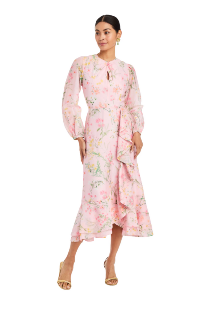 Ophelia Midi Dress | Rose Vines