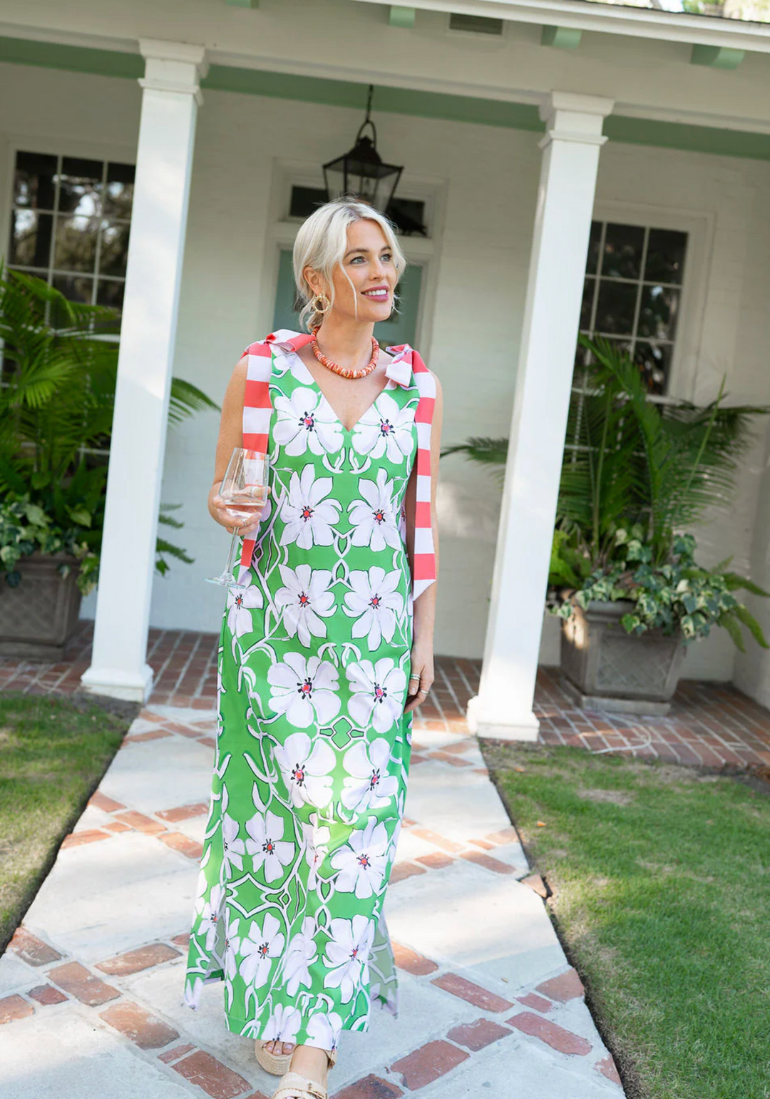Long Beaufort Dress | Palm Green