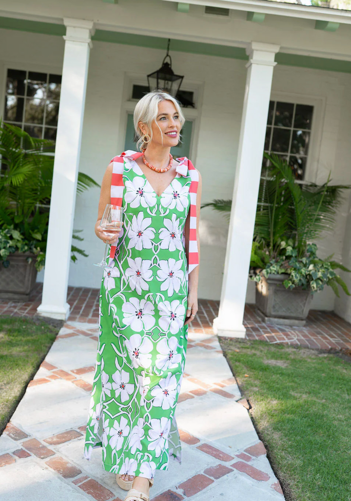 Long Beaufort Dress | Palm Green