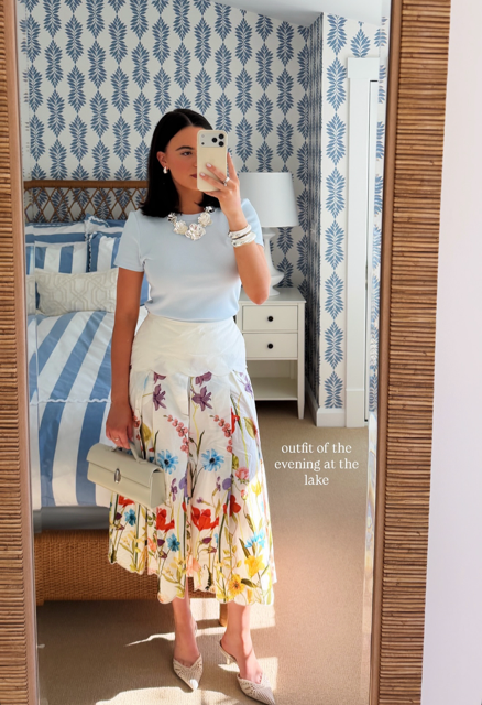 Sonata Scallop Midi Skirt | Garden Muse