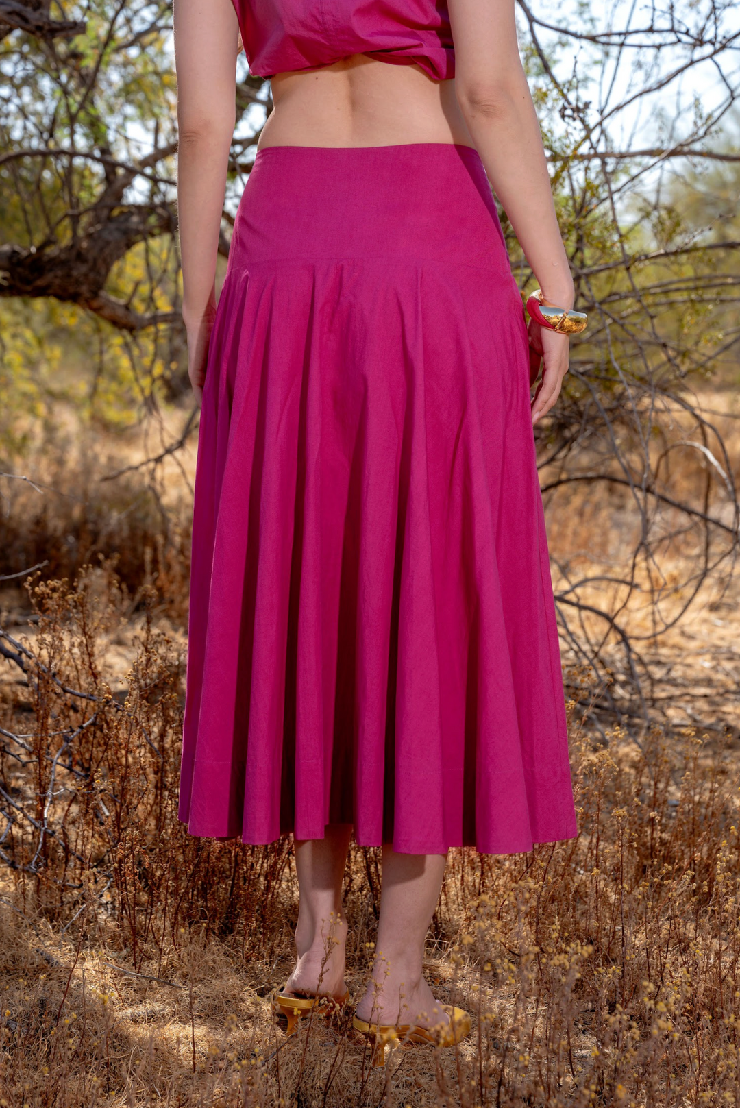 Tricia Long Skirt | Fuchsia