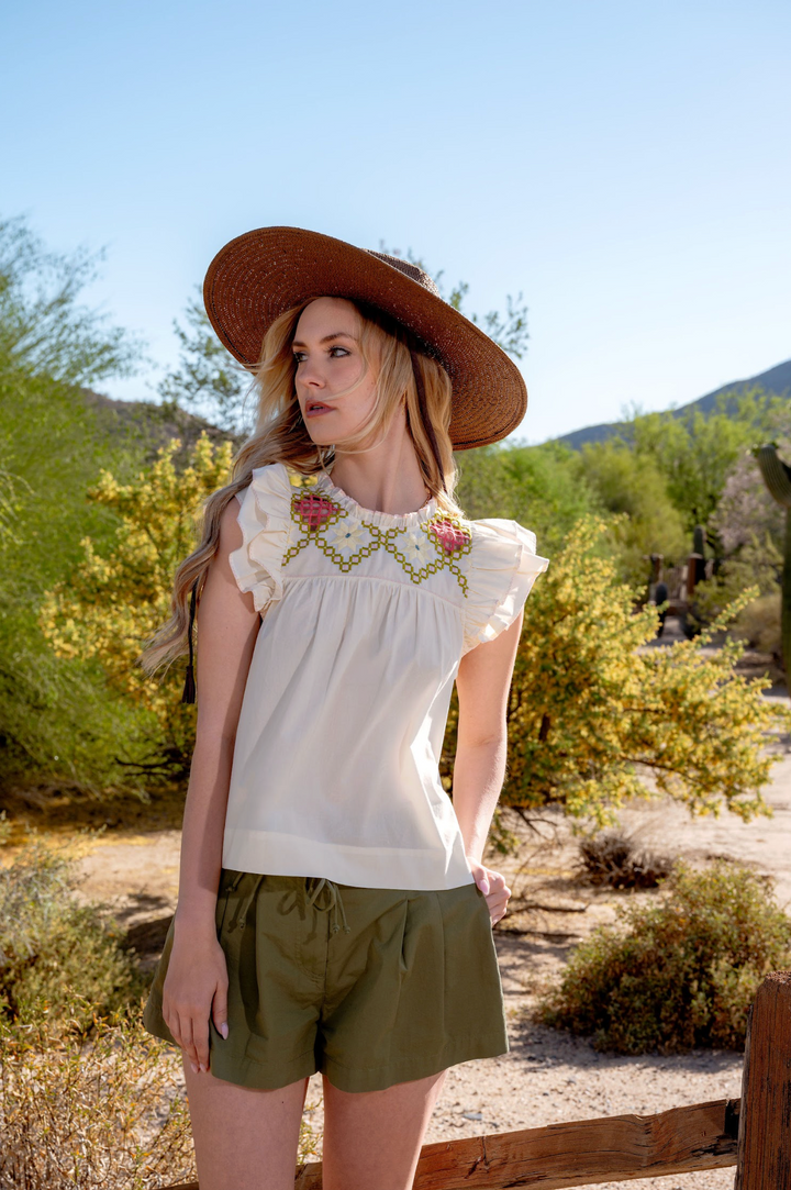 Sonora Top | Ivory