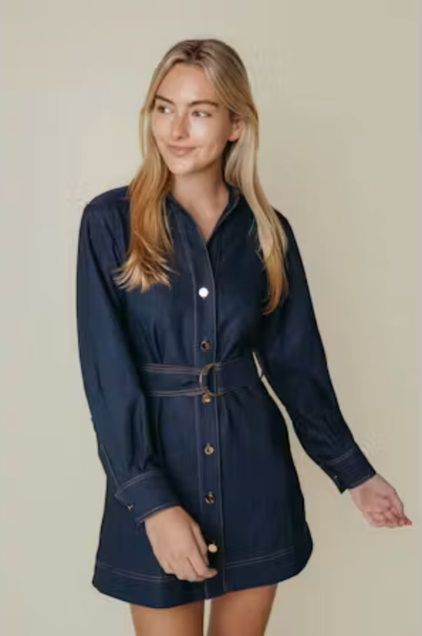 Naomi Dress | Dark Denim