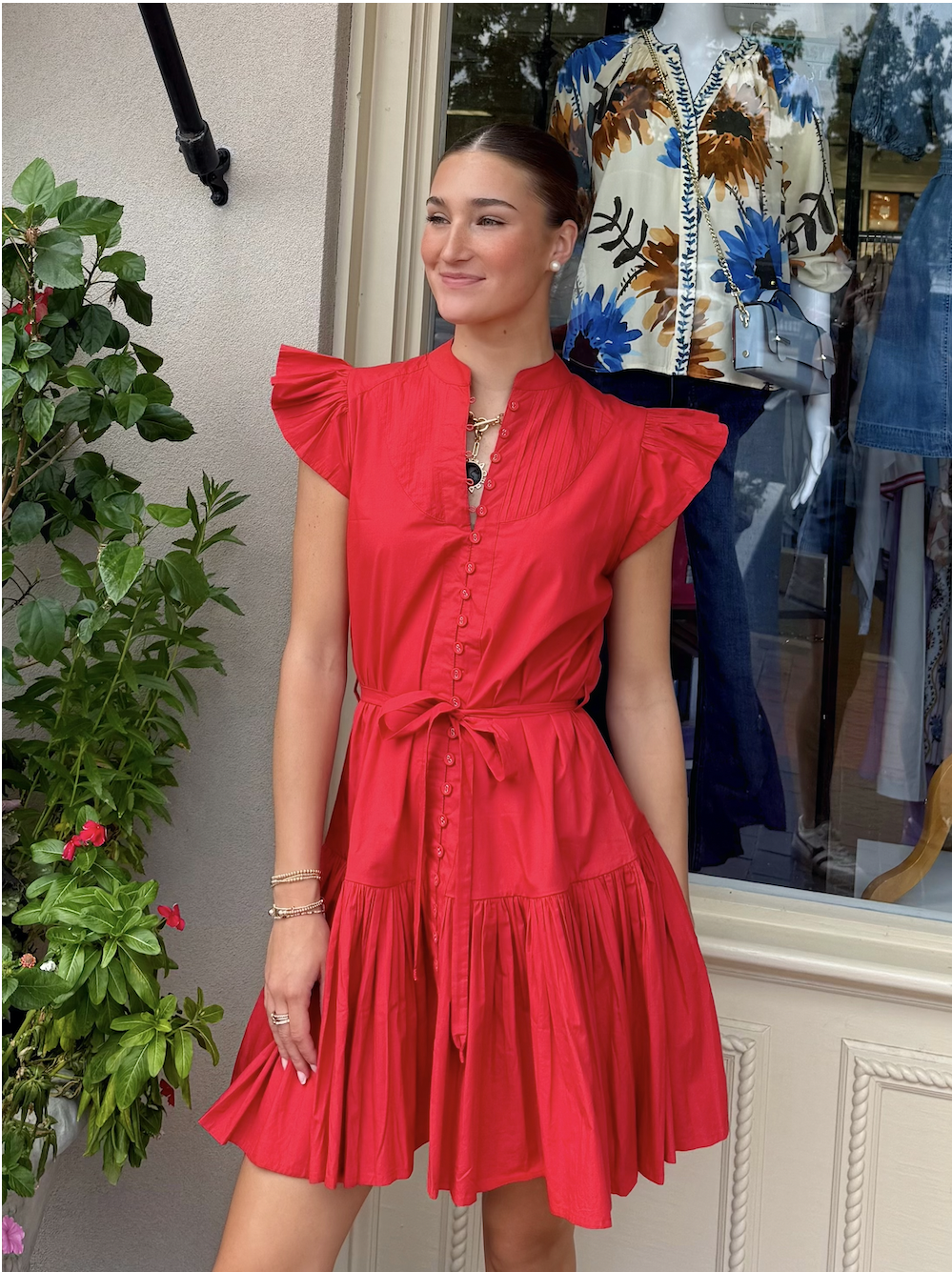 Leilani Dress | Tango Red