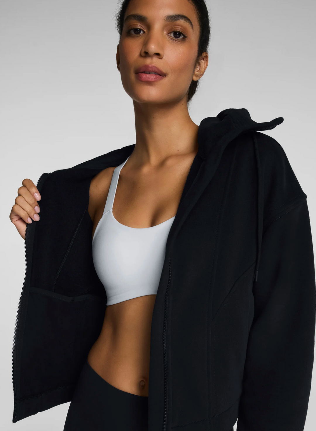 Full Zip Hoodie | Very Black