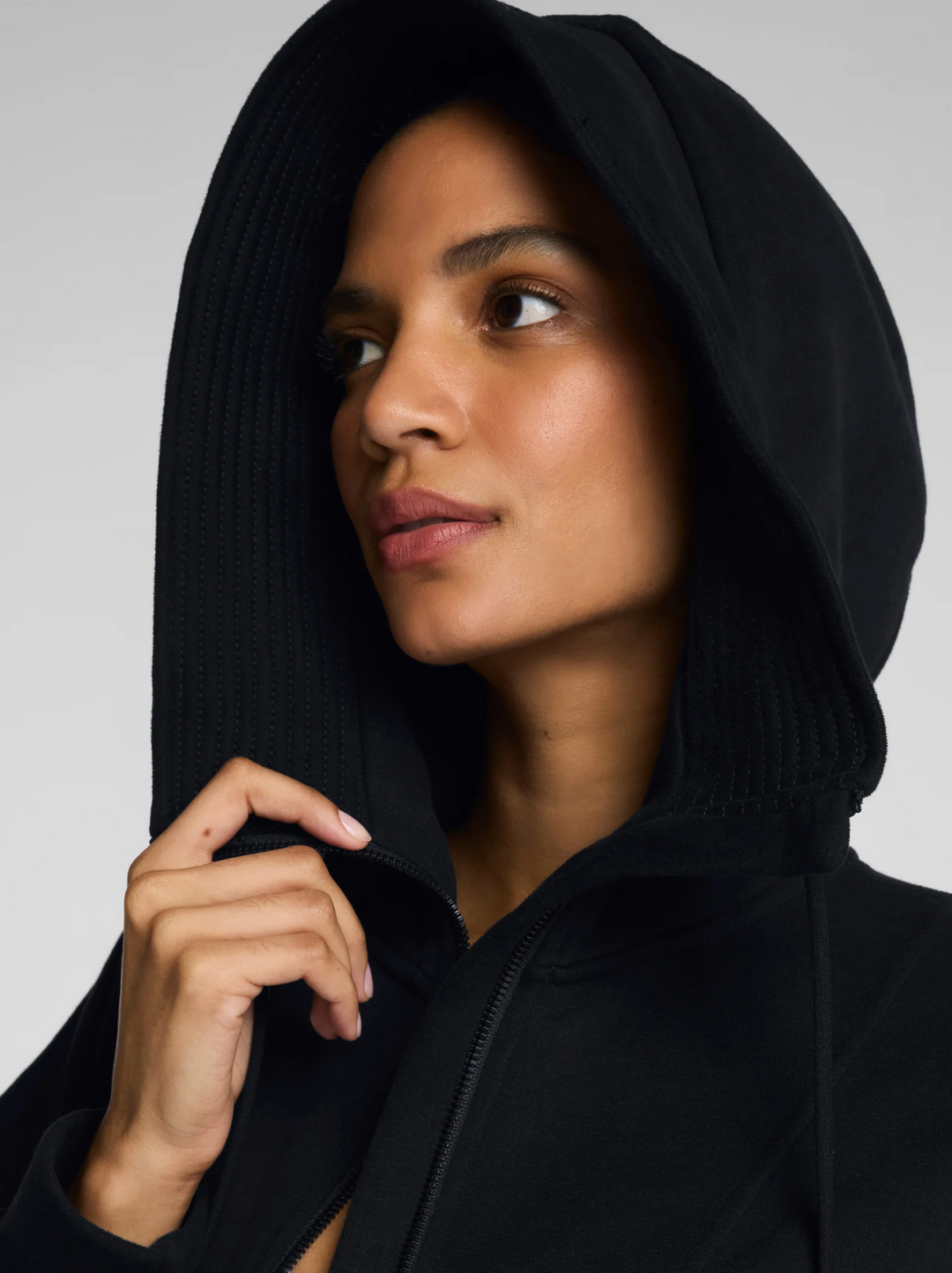 Full Zip Hoodie | Very Black
