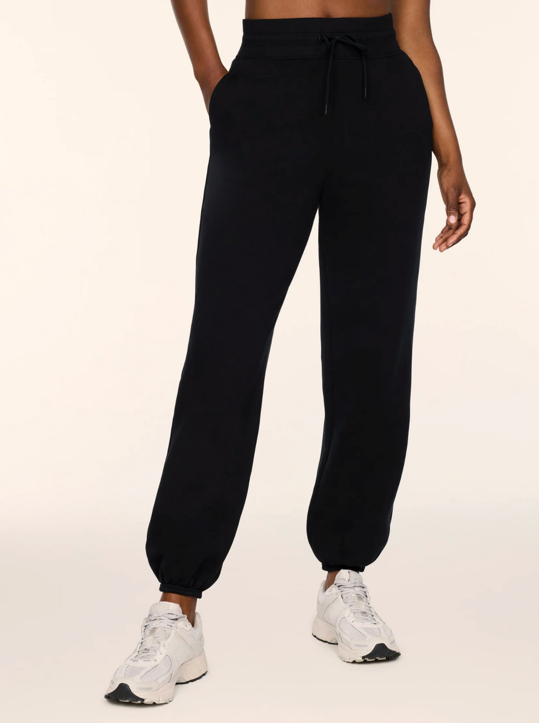 Cotton Fleece Jogger | Very Black