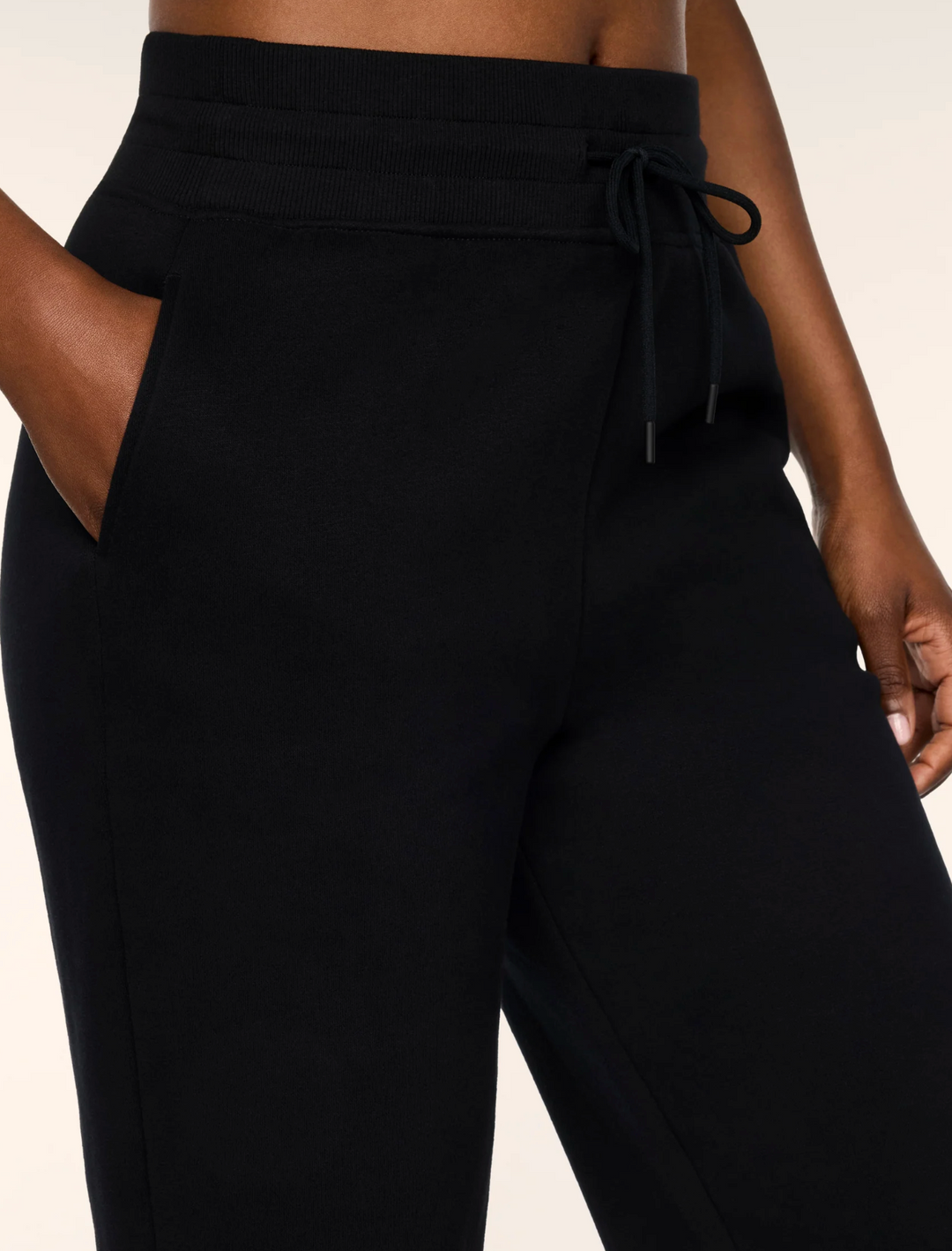 Cotton Fleece Jogger | Very Black