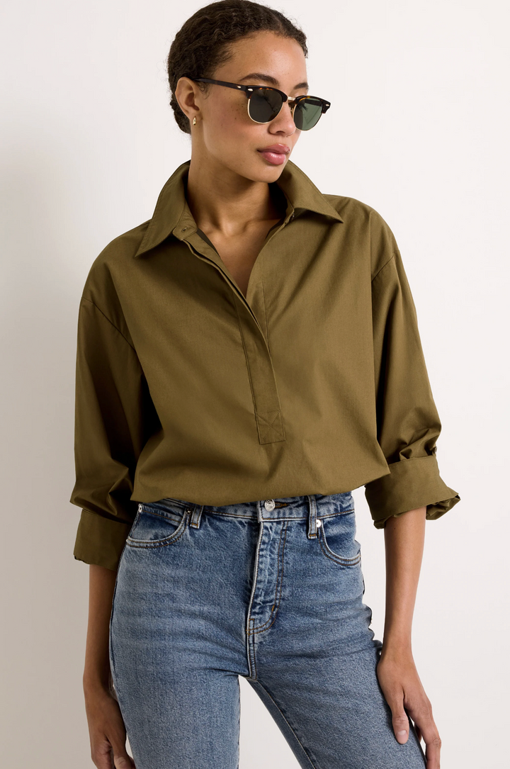 Dallas Top | Juniper Green