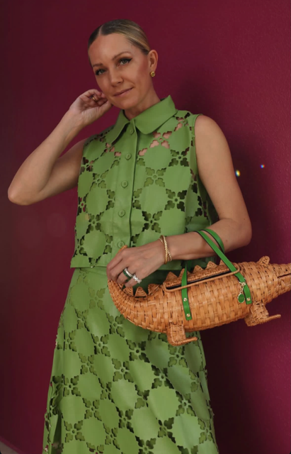 Elizabeth Skirt | Laser Cut Green