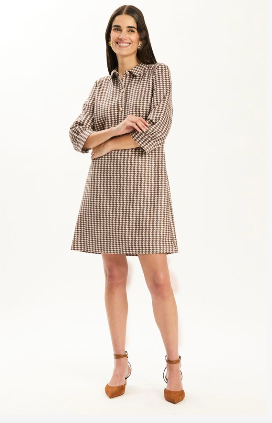 Kat Knit Dress | Demitasse Plaid