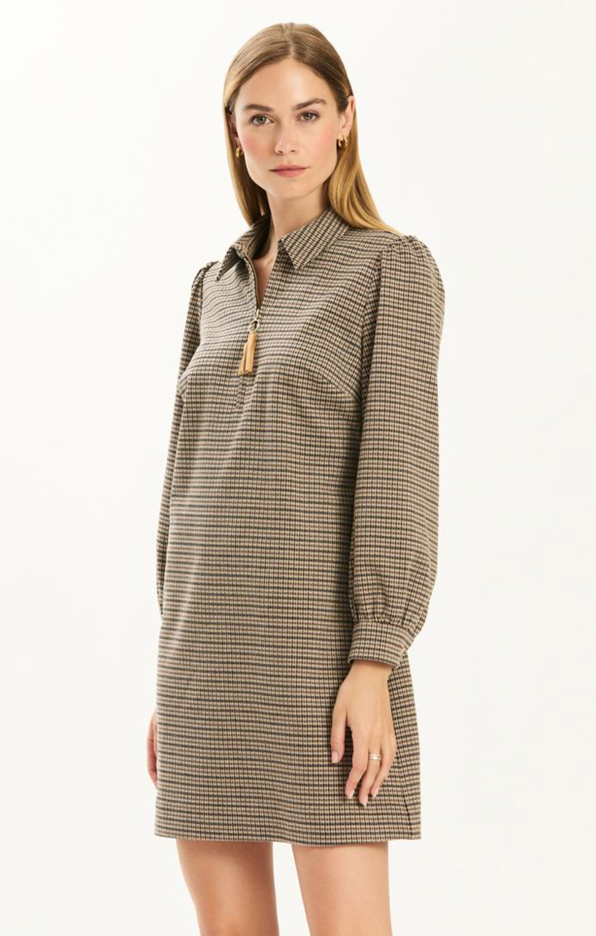 Kat Knit Dress | Demitasse Plaid