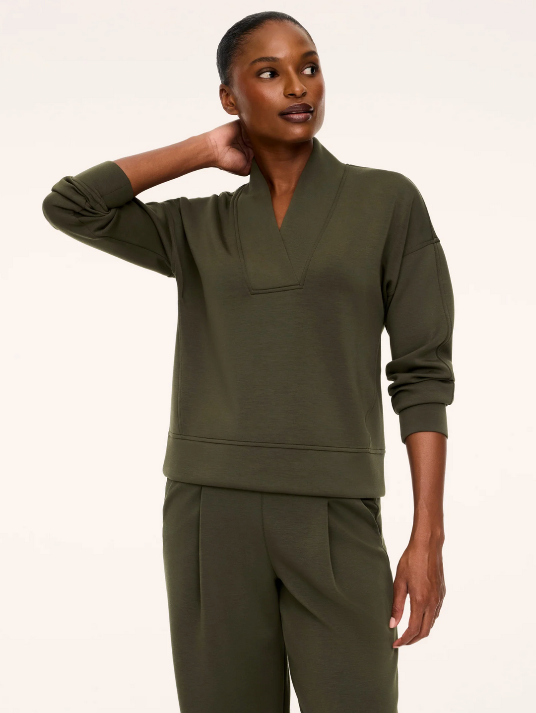 Pleated Trouser | Monstera