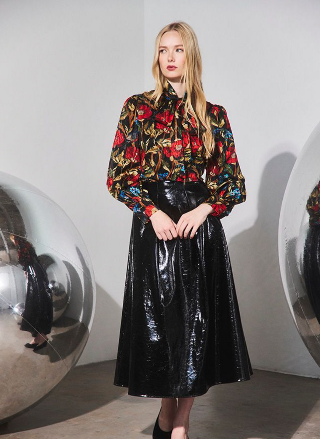 Tess Blouse | Palais Floral Onyx