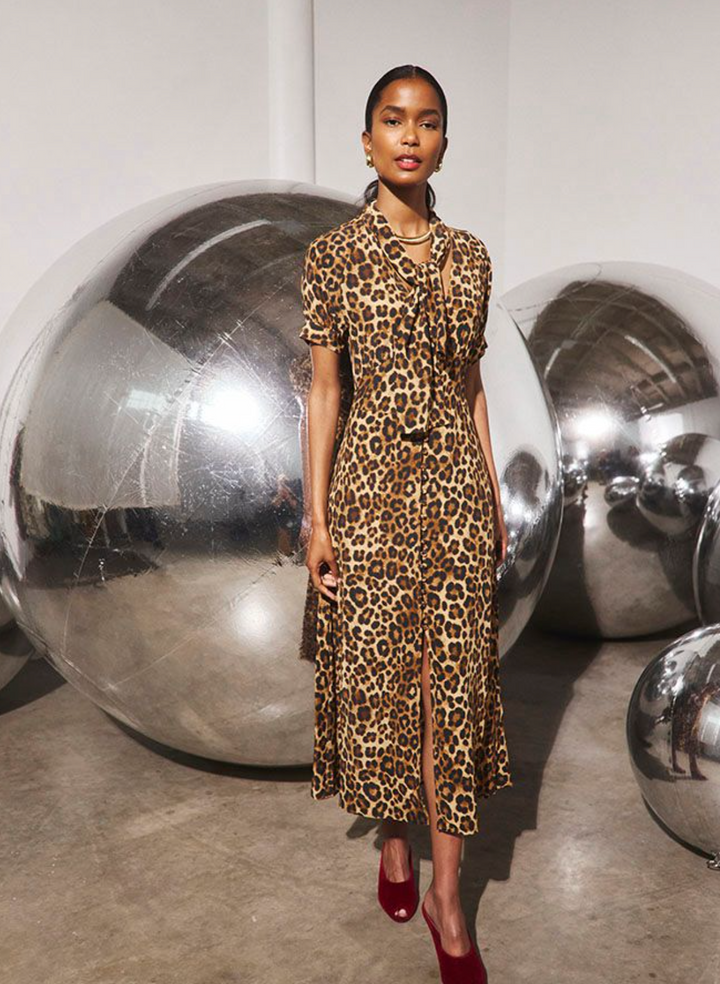Redmond Dress | Soho Leopard Camel