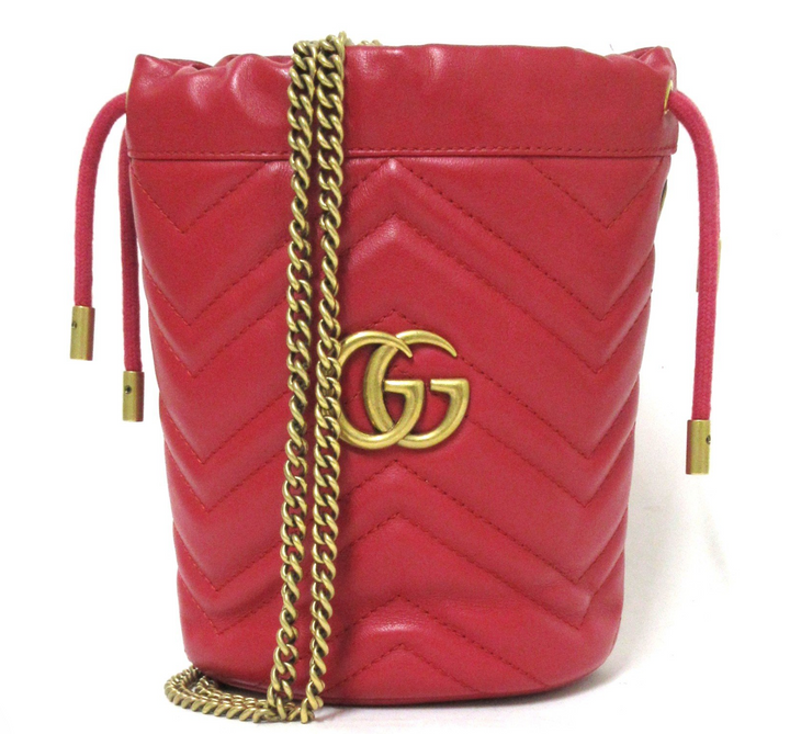 Gucci Mini GG Marmont 2.0 Bucket Bag, Matelasse Chevron