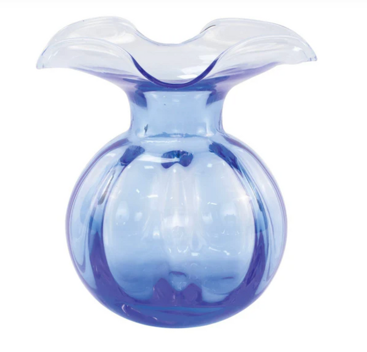 Assorted Hibiscus Glass Fluted Vase - Charlotte's Inc