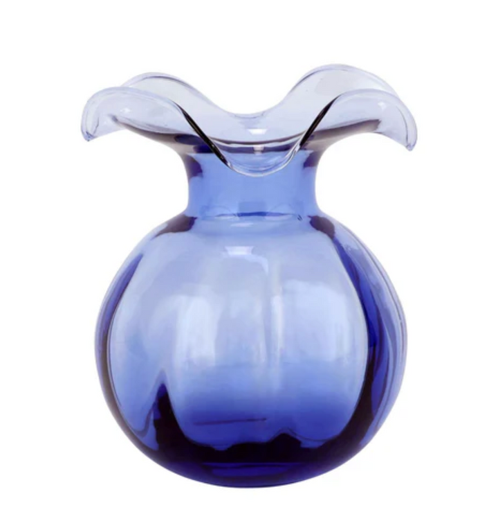 Assorted Hibiscus Glass Fluted Vase - Charlotte's Inc