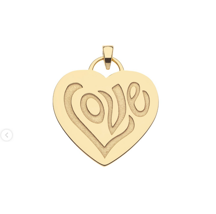 Never Enough LOVE Heart Necklace
