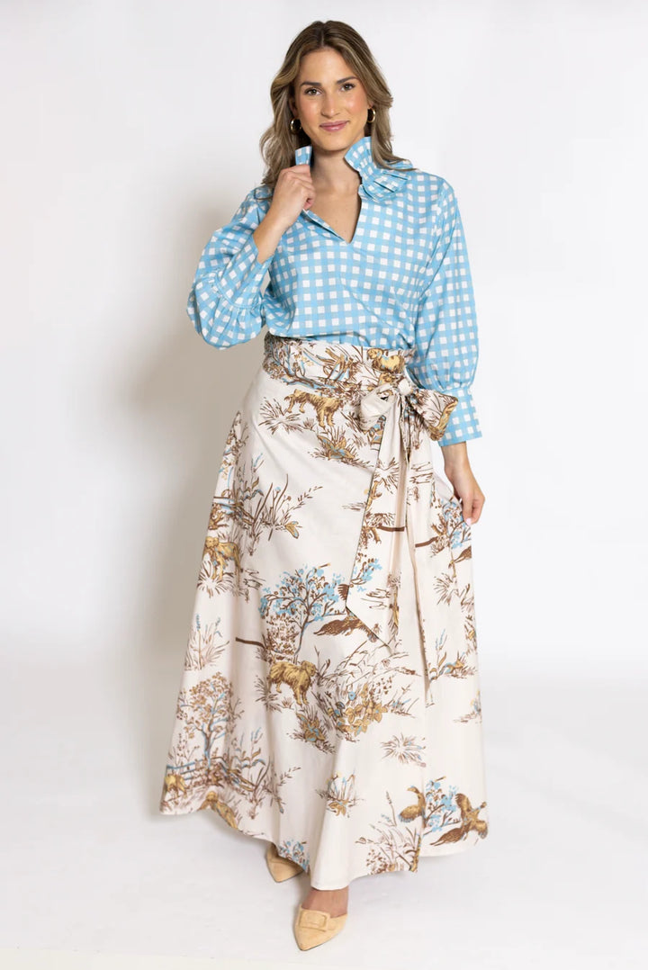 Harper Estate Top | Blue Gingham