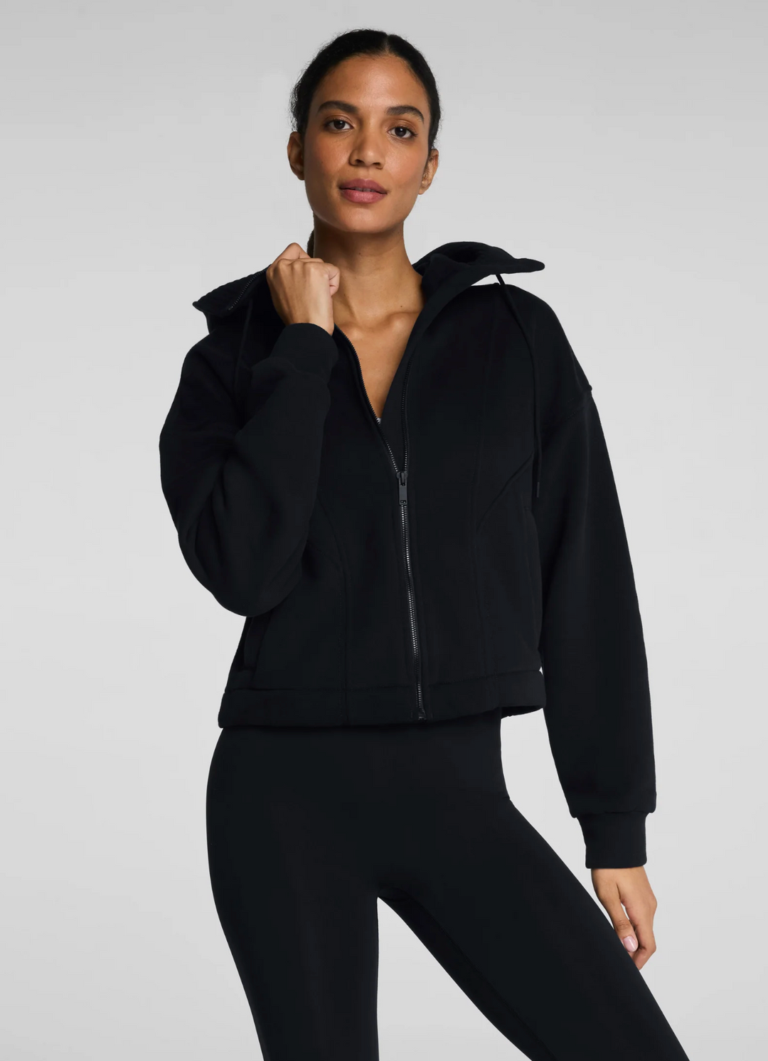 Full Zip Hoodie | Very Black