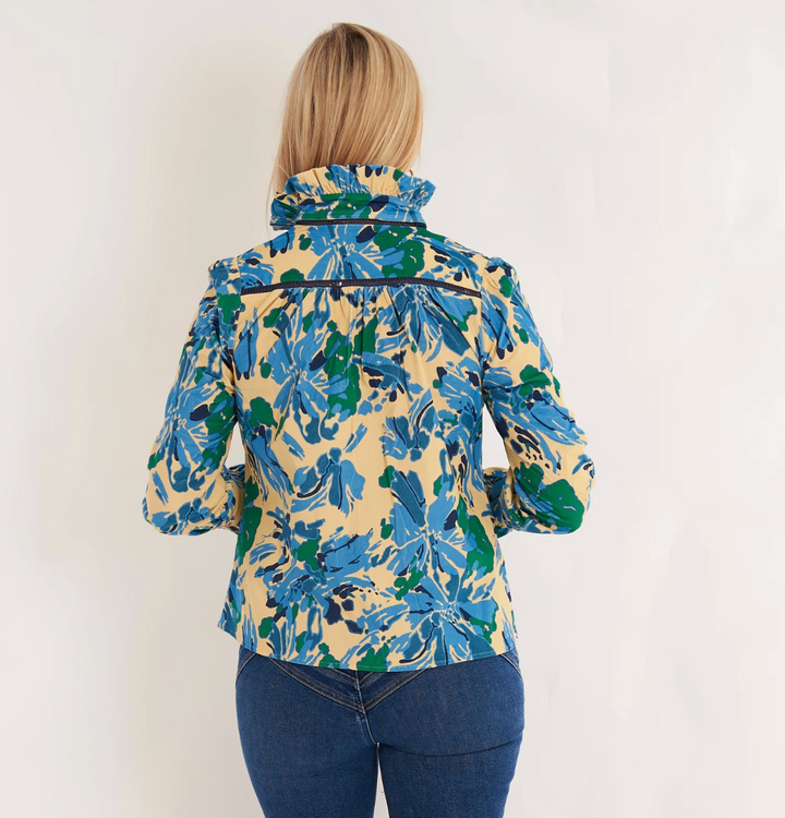 Aspen Blouse | High Tide Blue Steel
