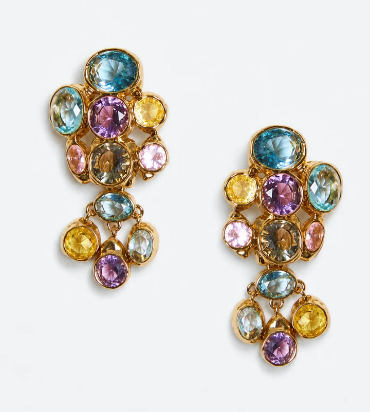 Aura Convertible Cluster Earrings | Multi Gem