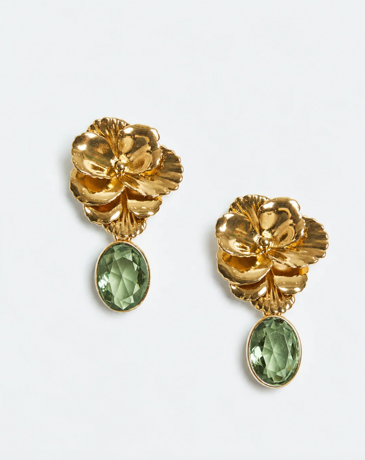 Delanie Convertible Earrings | Aqua Gold