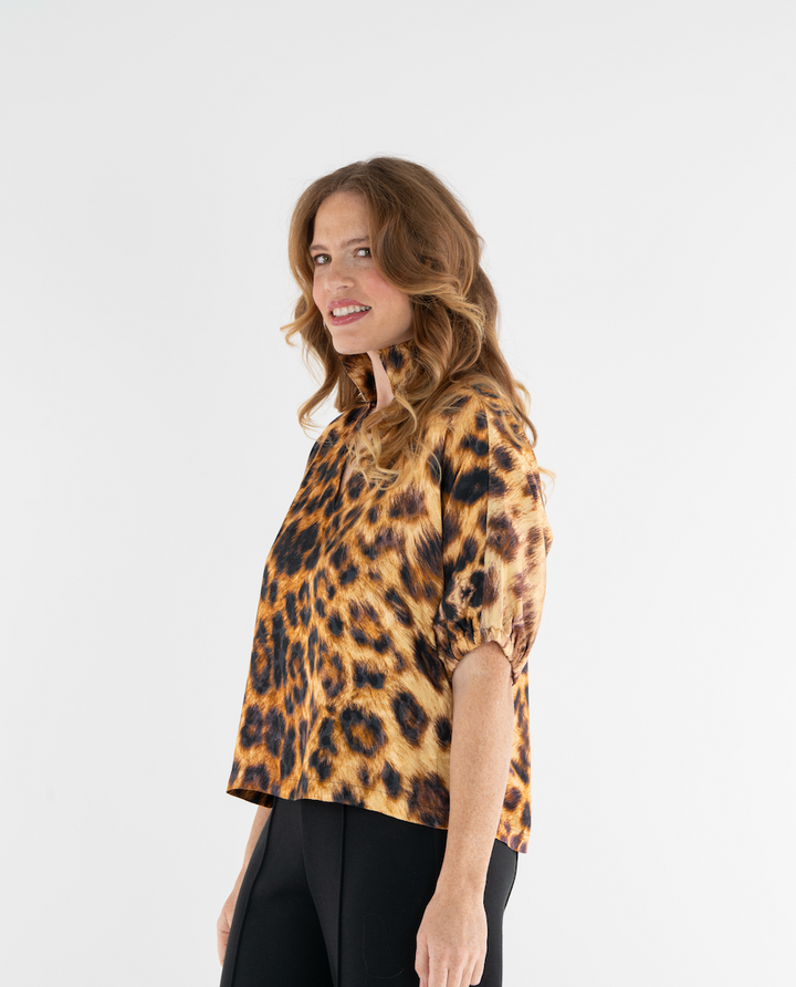 Poppy top | Leopard