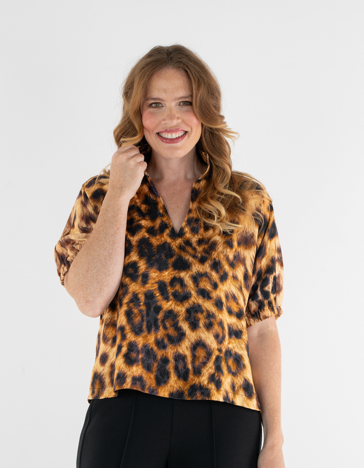 Poppy top | Leopard