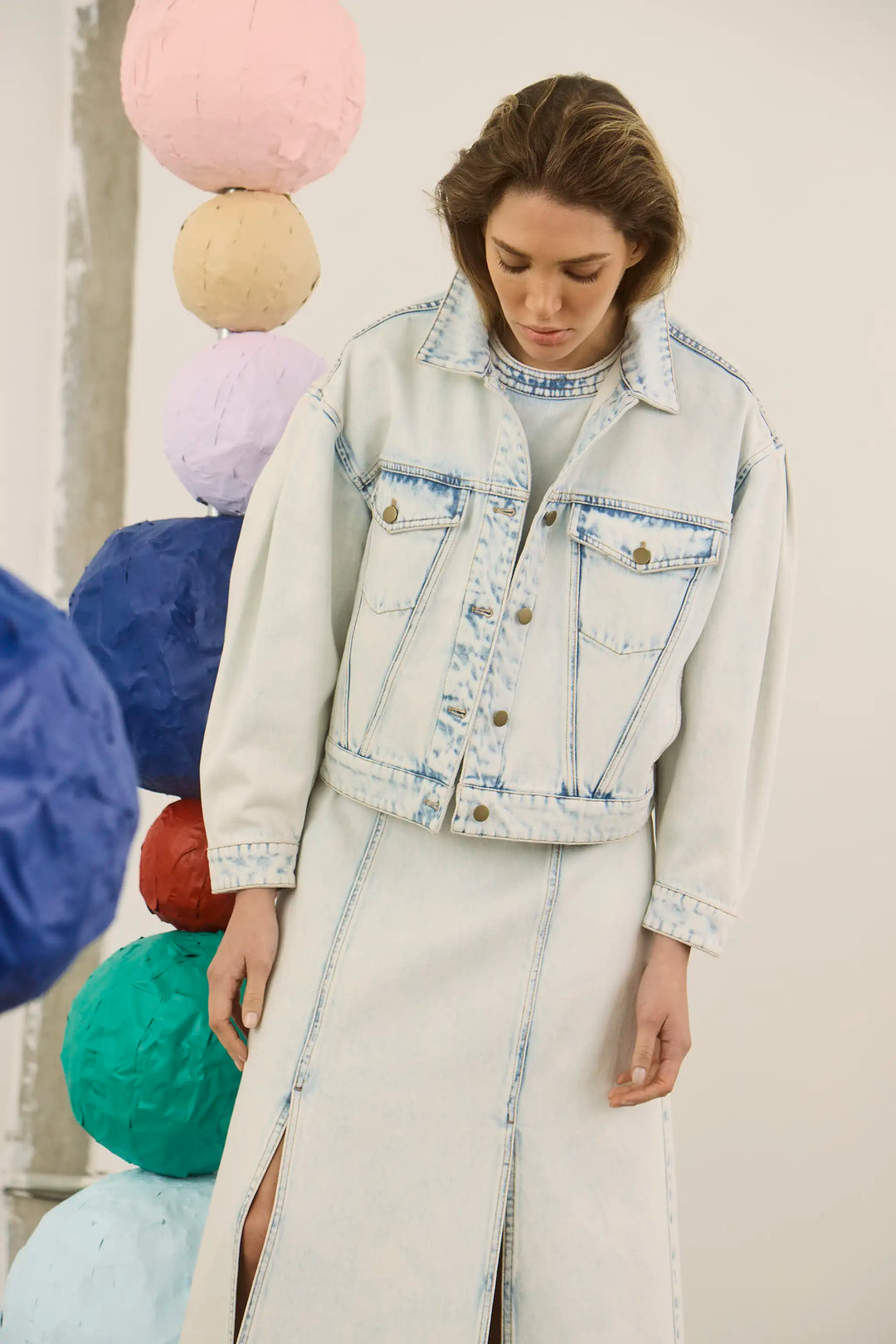 Solene Jacket | Washed Blue