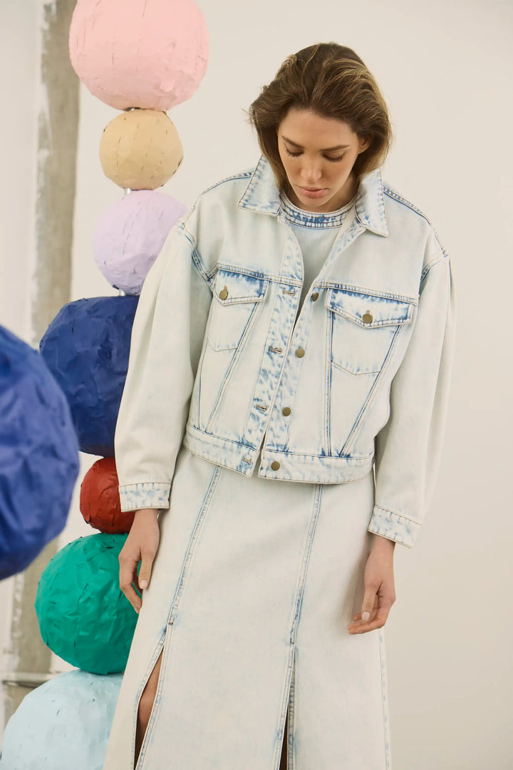 Solene Jacket | Washed Blue