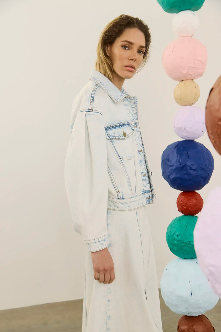 Solene Jacket | Washed Blue