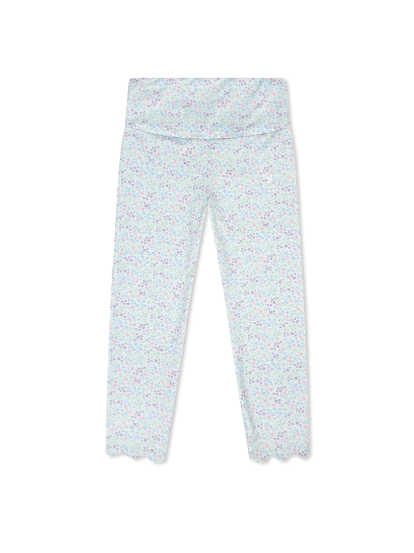 Sadie Scallop Leggings | Frosted Floral
