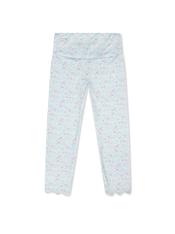 Sadie Scallop Leggings | Frosted Floral