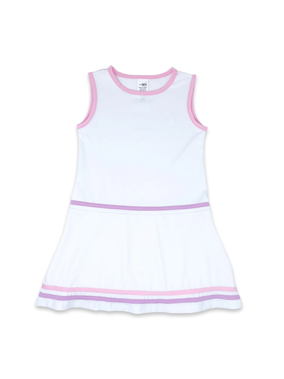 Jordan Dress | White, Pink, & Purple