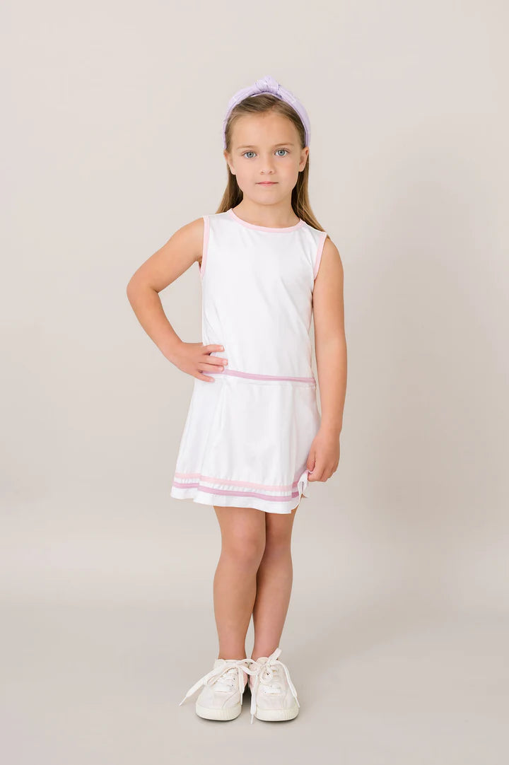 Jordan Dress | White, Pink, & Purple