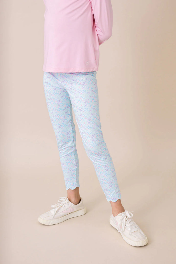 Sadie Scallop Leggings | Frosted Floral