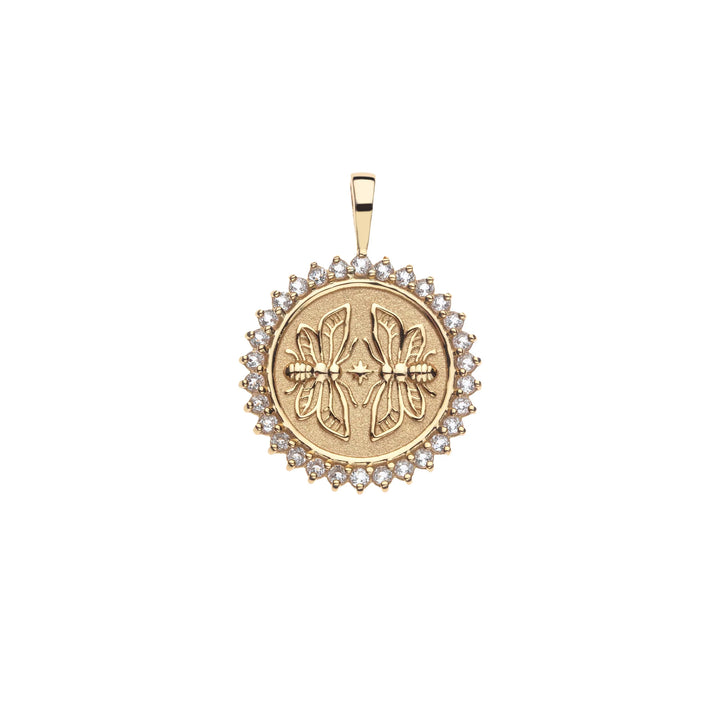 Sisters Forever Petite Embellished Coin on Classic Rolo Chain