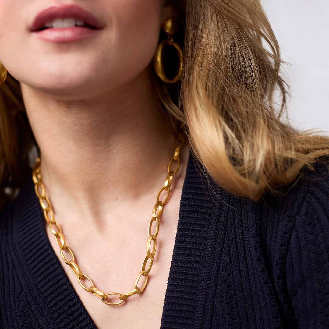 Solara Link Necklace | Gold