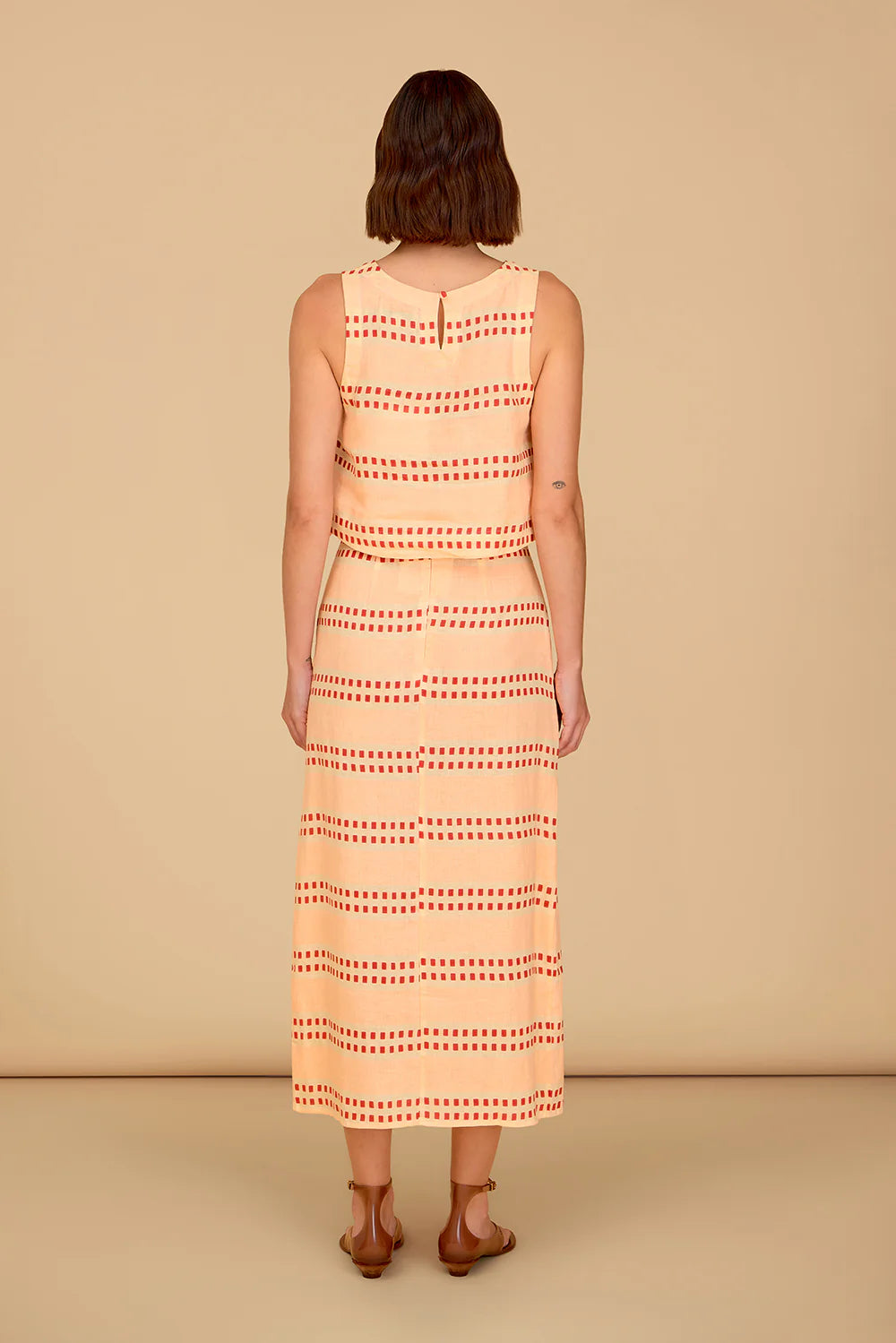 Leigh Wrap Skirt | Spanish Stripes