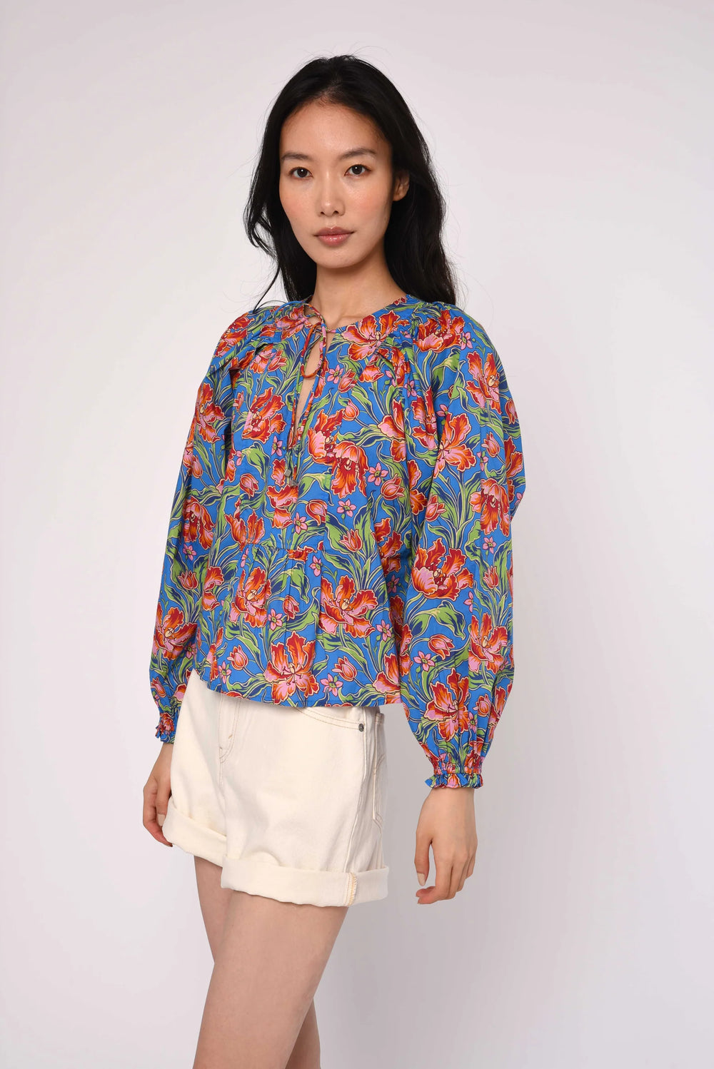 Junie Top | Archive Tulip Liberty - Charlotte's Inc