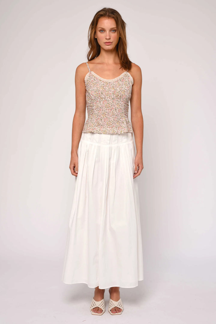 Cara Skirt | Bright White