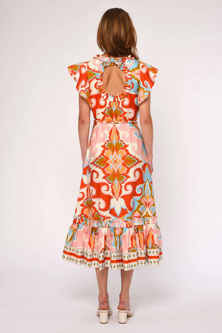 Ella Midi Dress | Rosetti Print - Charlotte's Inc