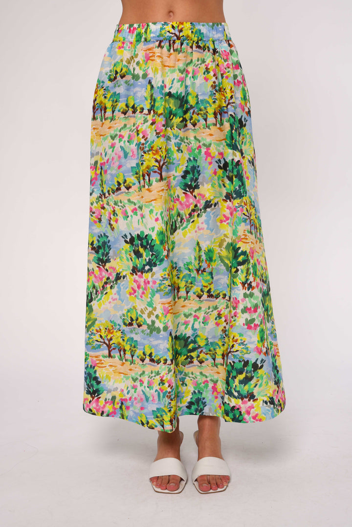 Porto Maxi Skirt | Giverny Garden