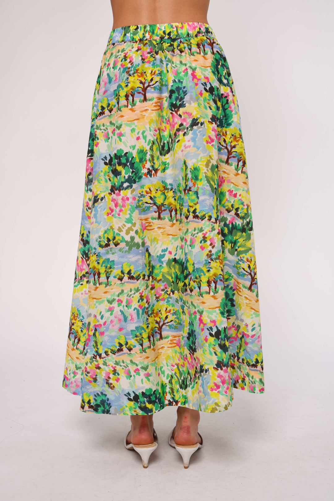 Porto Maxi Skirt | Giverny Garden