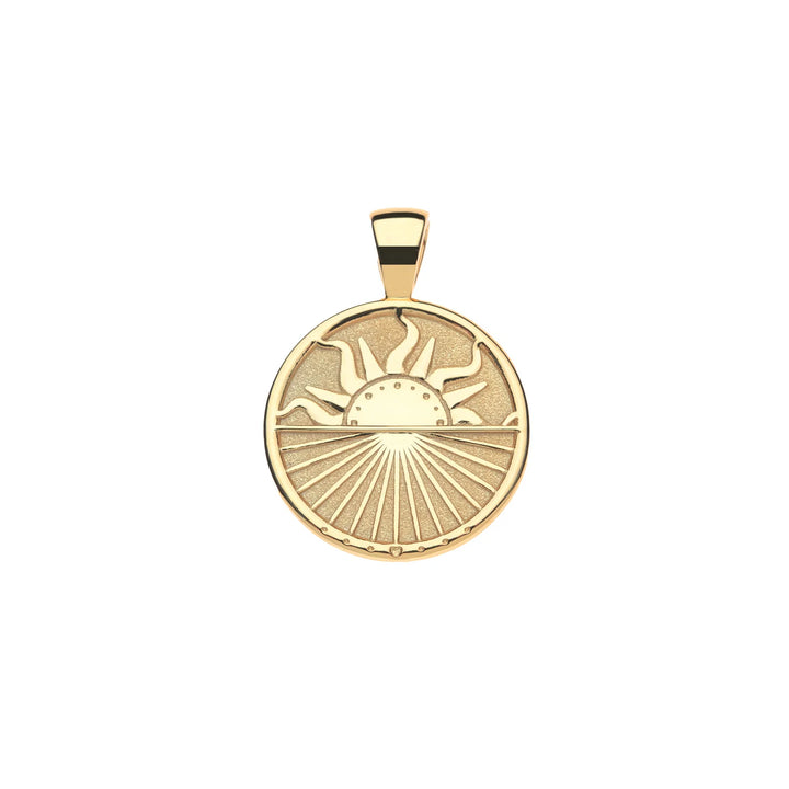 STRONG Over the Horizon Small coin on 18" Drawn Link Chain