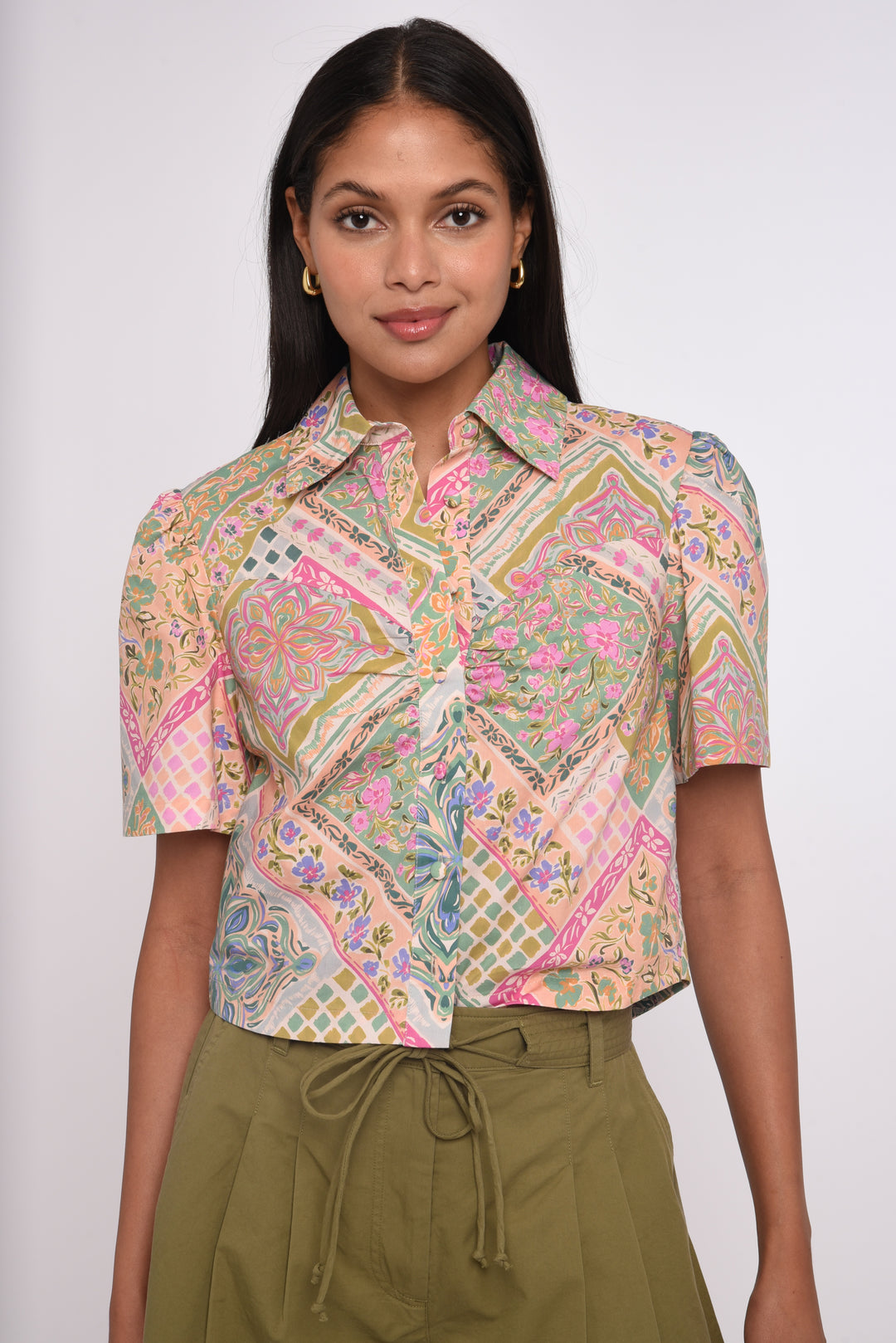 Jamie Top | Rosabelle Patchwork Print
