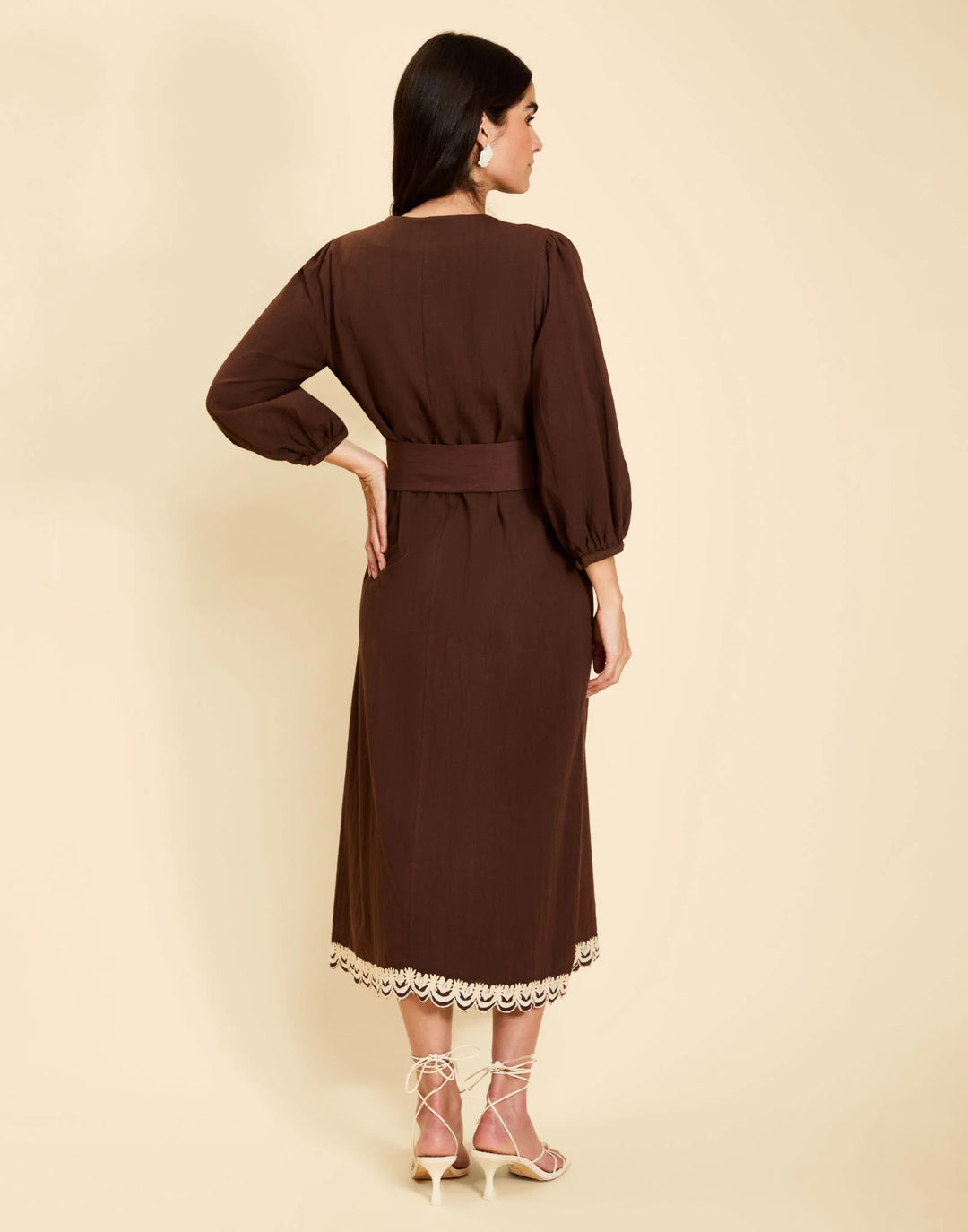 Suzanna Midi Dress | Cioccolato Flourish